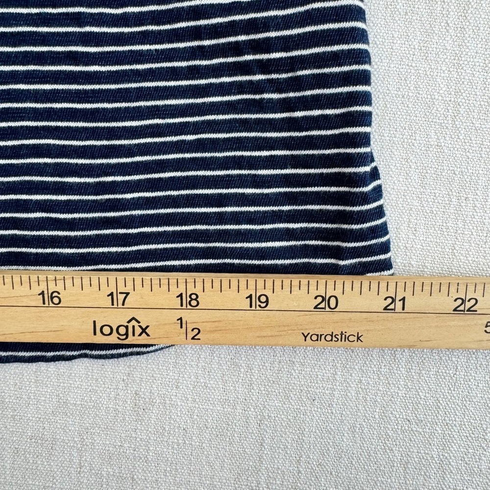 Cupcakes and Cashmere Navy White Striped Lace Back Tank Top Womens Size Medium - Picture 16 of 16